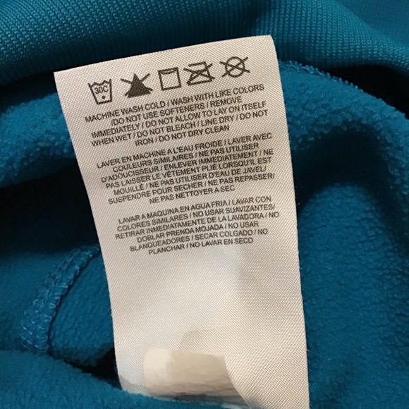 Nike Therma Fit Kids Pullover Hooded Teal/Neon - Picture 5 of 8